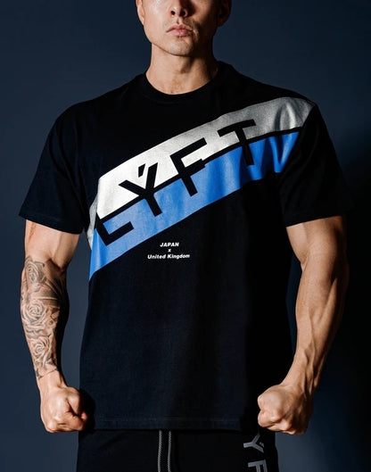 Muscle Fitness Sports Camiseta ajustada de manga corta para hombre