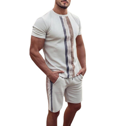 Conjunto de hombre casual de manga corta de dos piezas