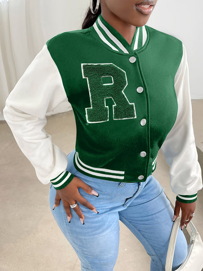 Chaqueta mujer de béisbol de poliéster