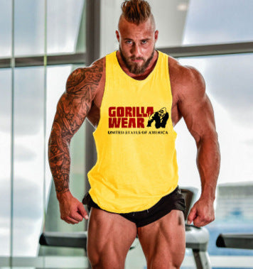 Camiseta sin mangas para hombre deportiva. Gorilla fitness vest