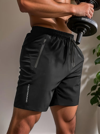 Pantalones cortos deportivos informales para hombre, transpirables, de secado rápido