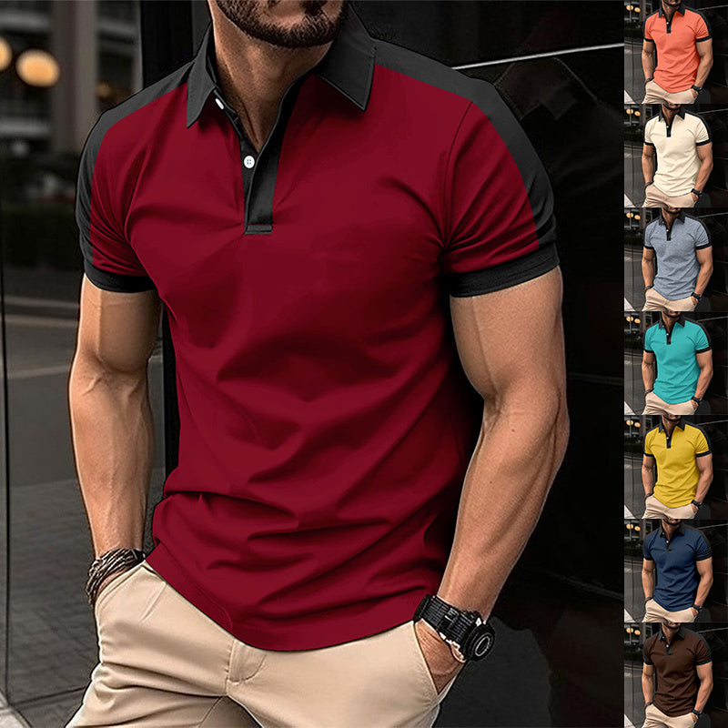 Polo de manga corta para hombre Polo casual de verano