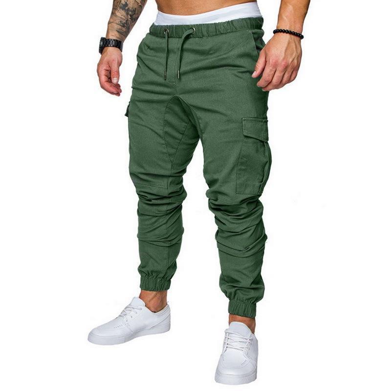 Pantalón de hombre largo jogging multibolsillos