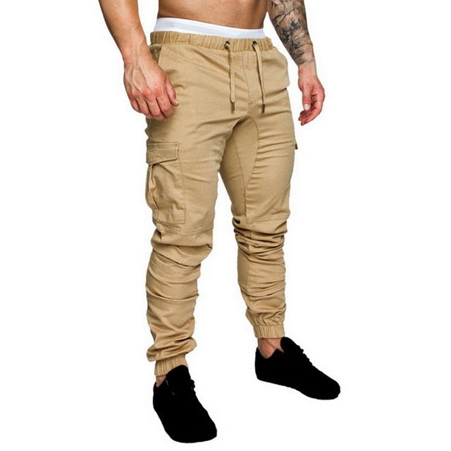 Pantalón de hombre largo jogging multibolsillos