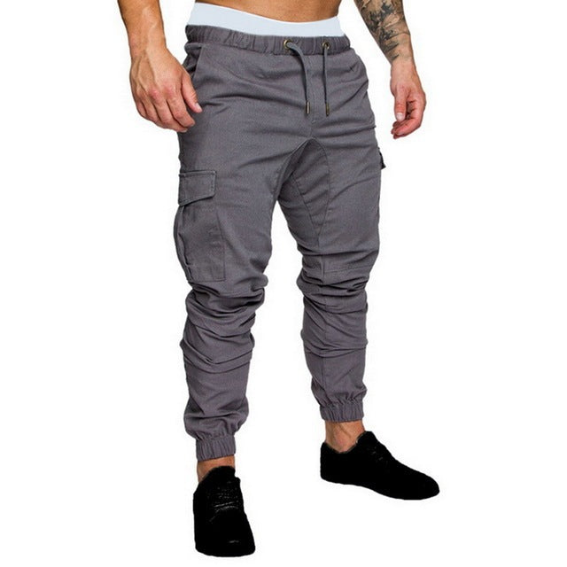 Pantalón de hombre largo jogging multibolsillos