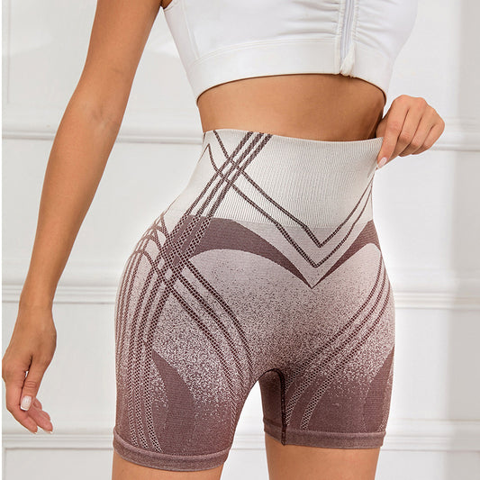 Pantalones cortos deportivos y fitness degradados para mujer