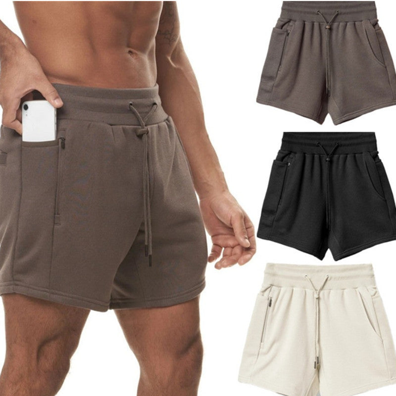 Pantalones cortos deportivos multibolsillos de verano para hombre