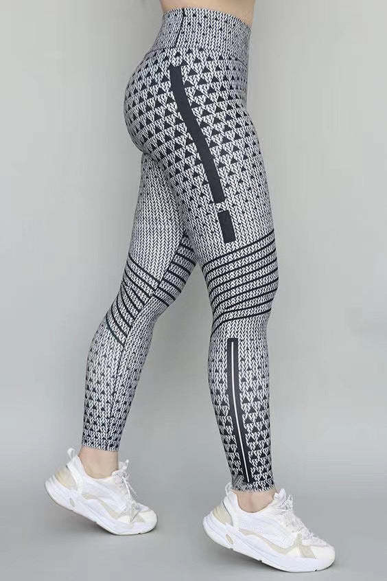 Pantalones de mujer de yoga ajustados y estampados