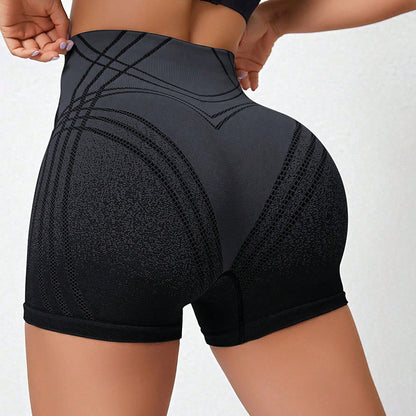 Pantalones cortos deportivos y fitness degradados para mujer