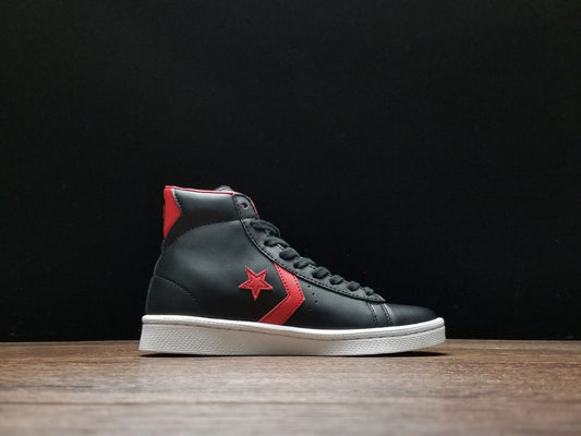 Converse Pro leather negro y rojo