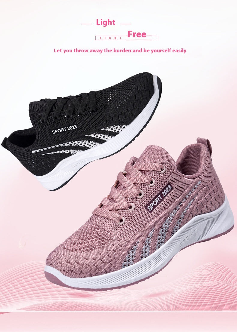 Zapatos planos de fondo suave informales para mujer