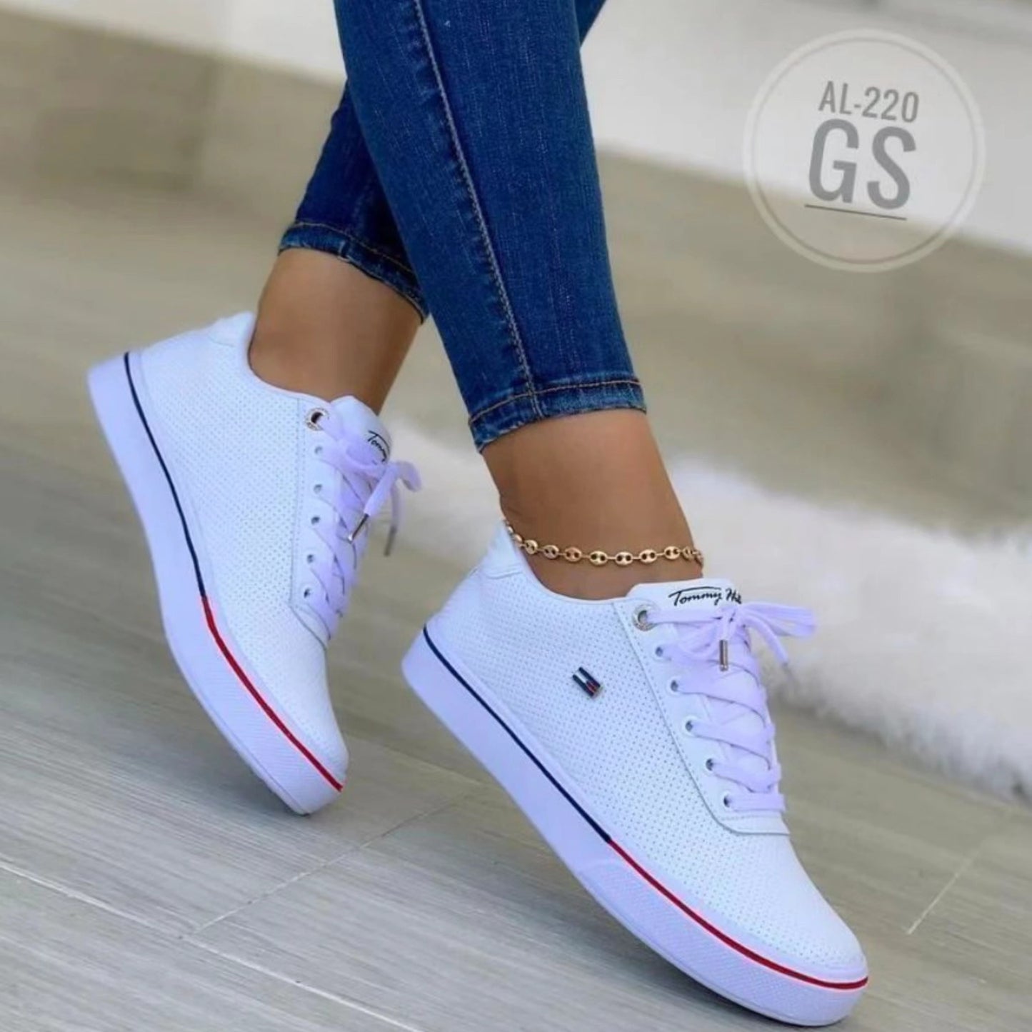 Zapatos planos casuales con cordones para mujer